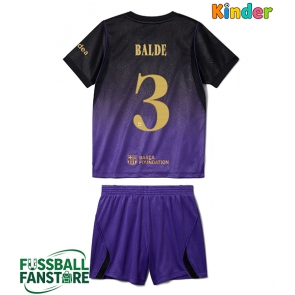 Barcelona Alejandro Balde #3 Replik Auswärtstrikot Kinder 2026-27 Kurzarm (+ Kurze Hosen)